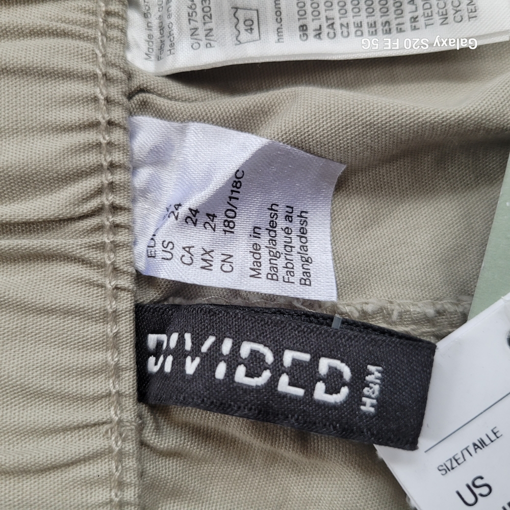 Plus Size H&M Divided Khaki Wide Leg Pants Plus Size - Picture 5 of 11